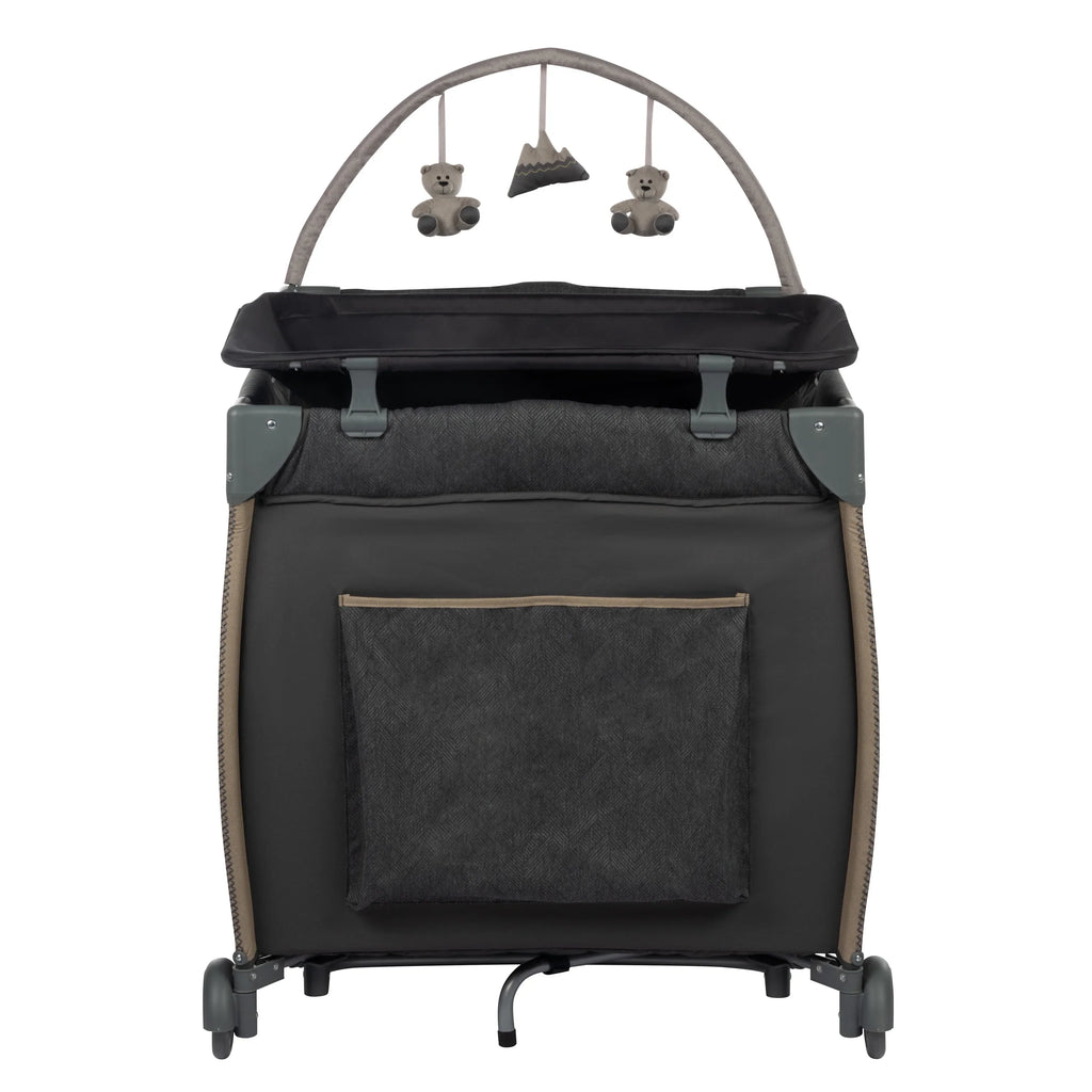 Monbebe Play Yard with Full Size Rocking Bassinet, Castle Point
