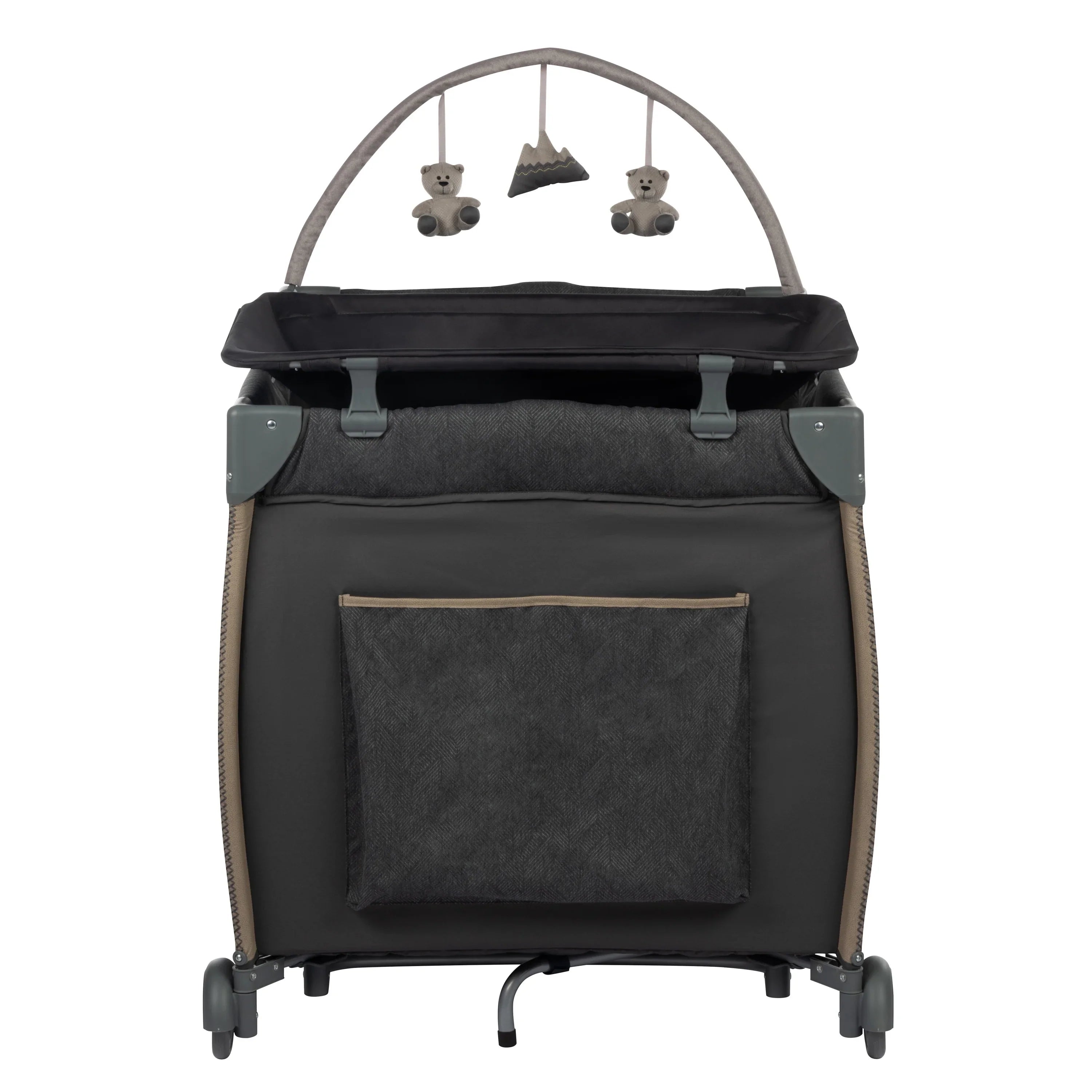 Monbebe Play Yard with Full Size Rocking Bassinet, Castle Point