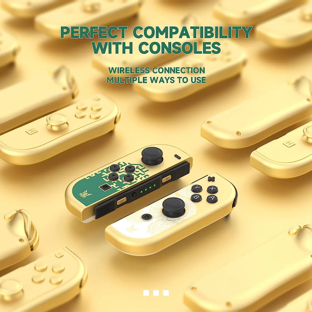 Joycons Controller for Nintendo Switch, Replacement for Wireless Left & Right Switch Controllers with Dual Vibration/Motion Control/Wake-up/Screenshot