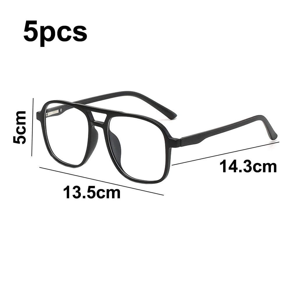 OKbus 5Pcs Polarized Clip On Sunglasses Uv Protection Driving Clip On Glasses Flip Up Sunglass Clips For Glasses Colorful Flip Frame Glasses For Women Men