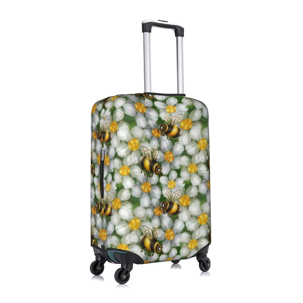 Kll Bees And Flower Luggage Cover Suitcase Cover Suitcase Protector-