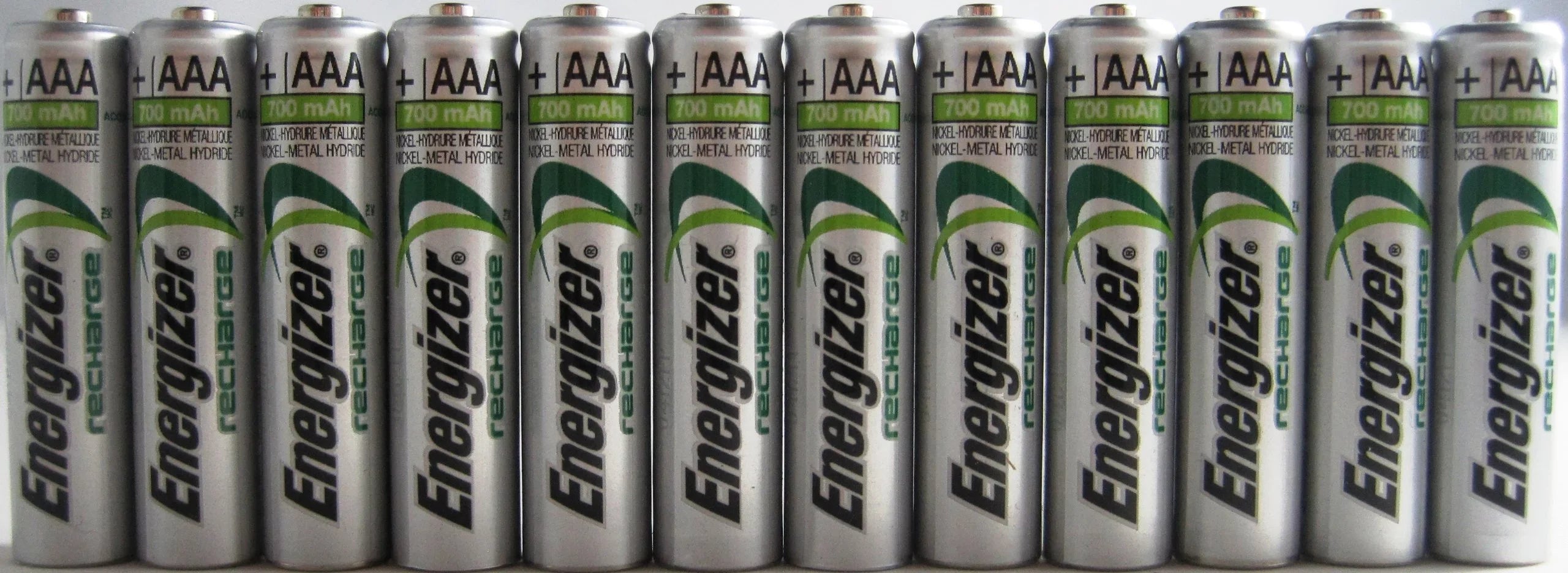 12 x New Energizer  Rechargeable NiMH Battery 800 mAh 1.2V