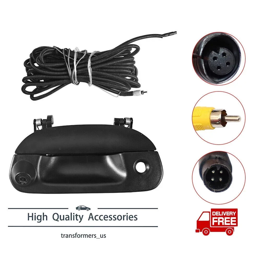 Paddsun   F150 F250 97-07 Rear View Backup Camera Kit w/ Wiring & Tailgate Handle