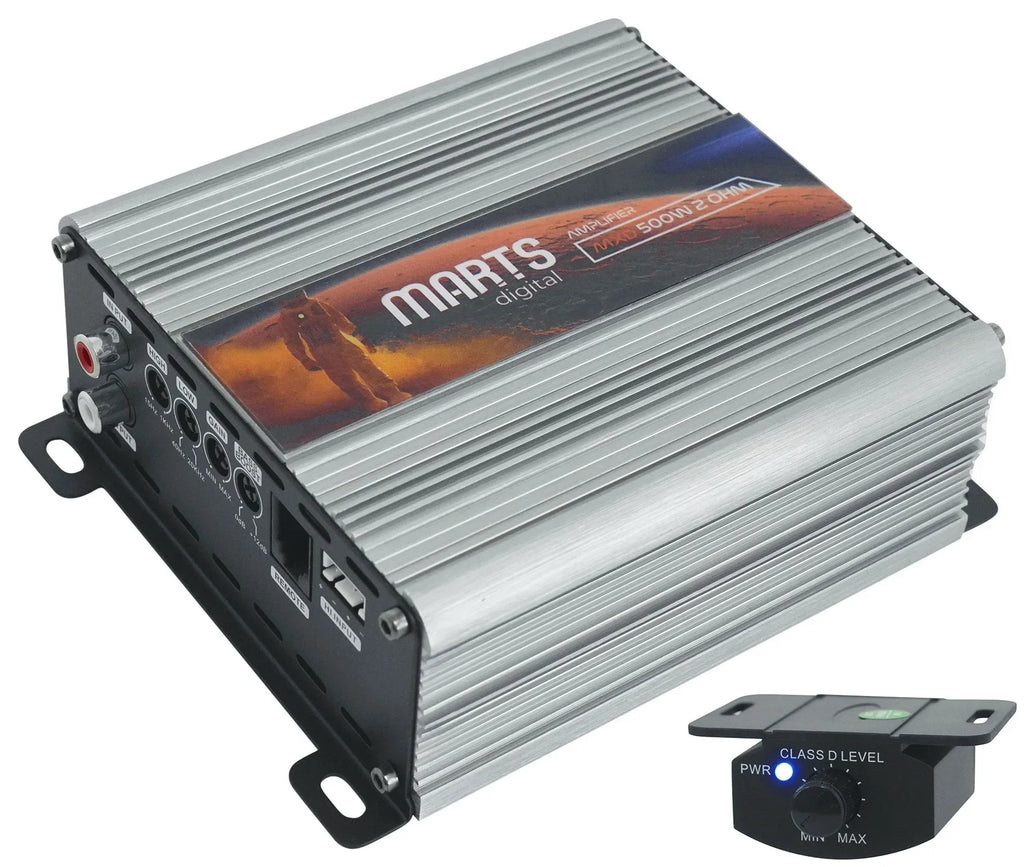 Marts Digital  500 2  500w  Mono Car Amplifier+Bass Remote+Amp Kit
