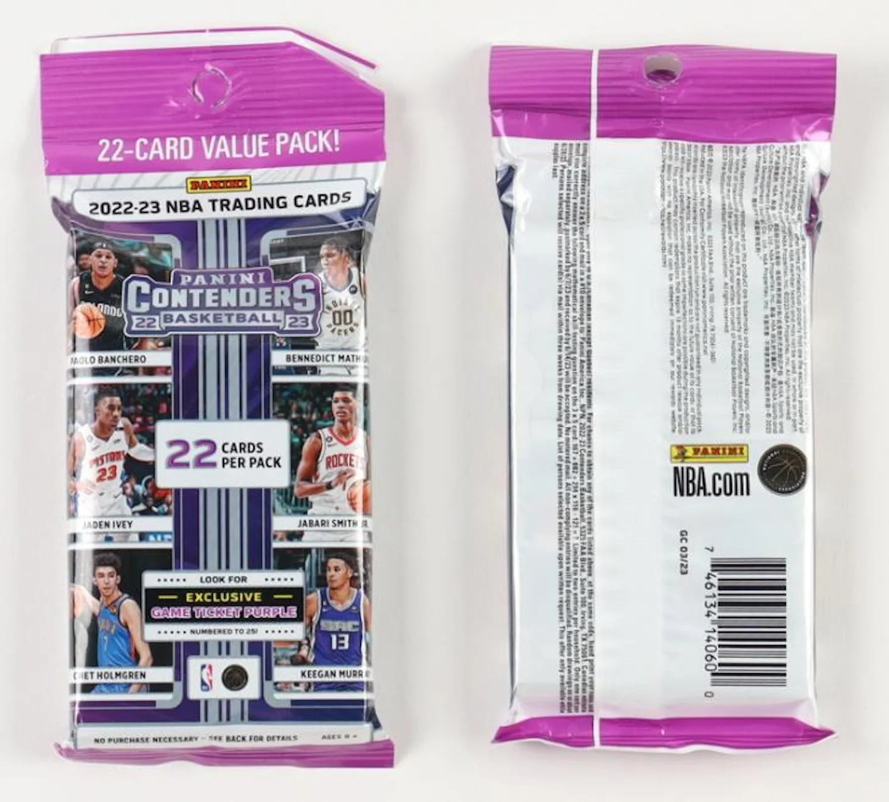 2022-23 Panini Contenders  Basketball Cards. 12pk. Fat Pack Box