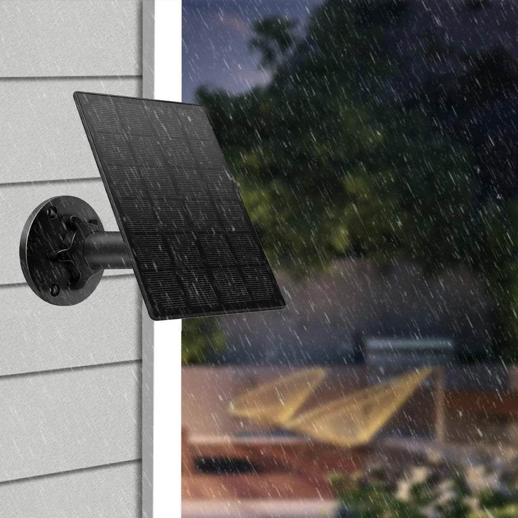 Solar Panel for Rechargeable y Outdoor Camera,Waterproof Solar Panel with 9.8ft  Cable,