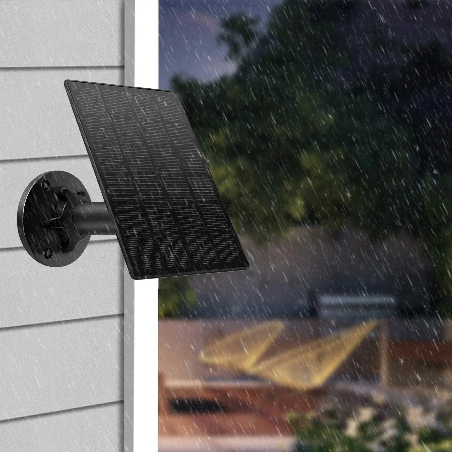 Solar Panel for Rechargeable y Outdoor Camera,Waterproof Solar Panel with 9.8ft  Cable,
