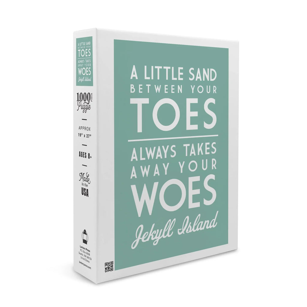 Jekyll Island, Georgia, A Little Sand Between Your Toes, Simply Said (1000 Piece Puzzle, Size 19x27, Challenging Jigsaw Puzzle for Adults and Family, Made in )