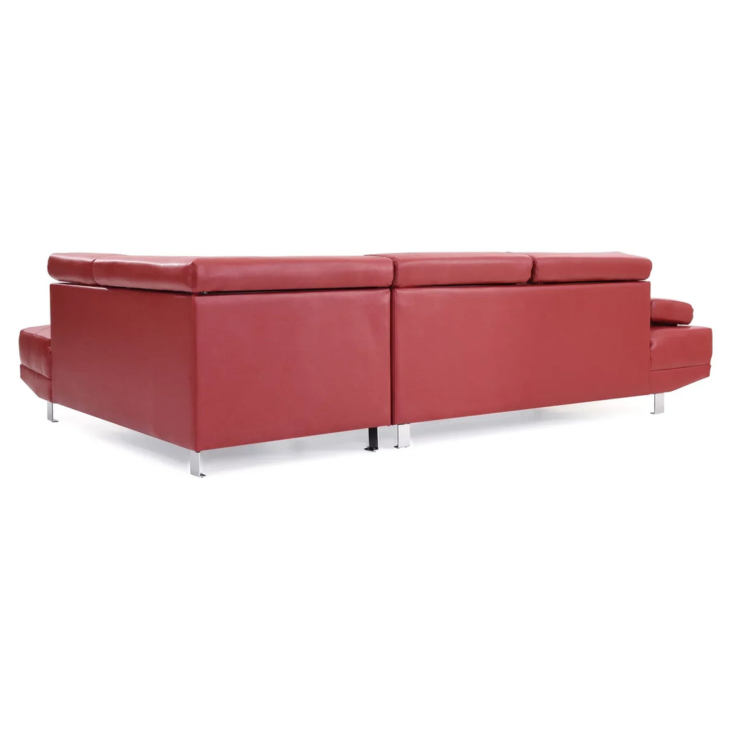 Homestock Antique Ambiance G456- Sectional ( 2 Boxes) , Red