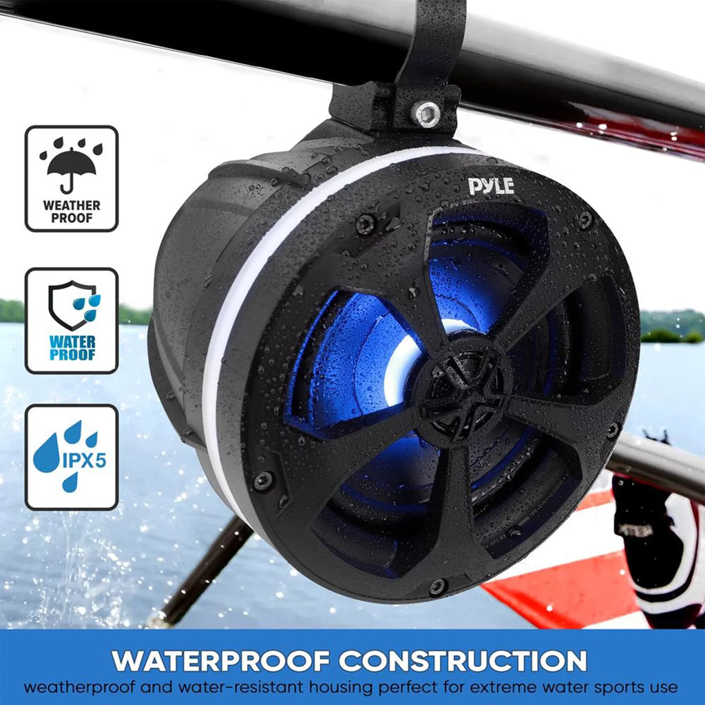Pyle 5.25 In 1,000 Watt 2 Channel Waterproof Off Road Boat and  Speakers
