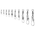Eagle Claw 01132-003 Barrel Swivel Sz3 W/Interlock Snap Black 12Pk
