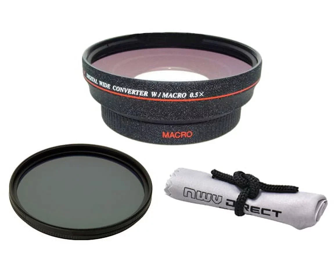 Nikon D7200  (High Definition) 0.5x Wide Angle Lens With Macro + 82mm  Filter + (Rings 52, 62 & 67) - International Version