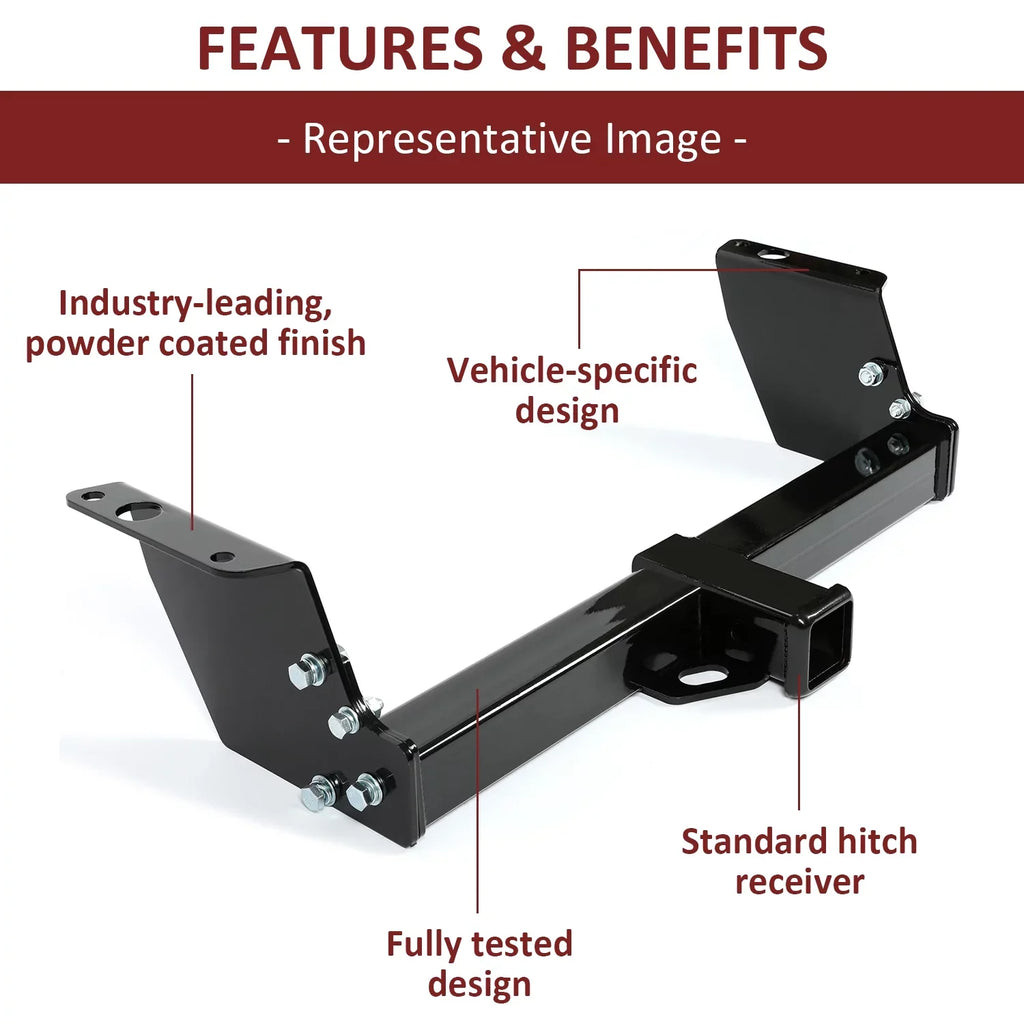 Kojem Tow Trailer Hitch Receiver 2" Class 3 for 1983 - 2012 Ford Ranger 1994-2010 Mazda B2300 B3000 B4000 Pickup