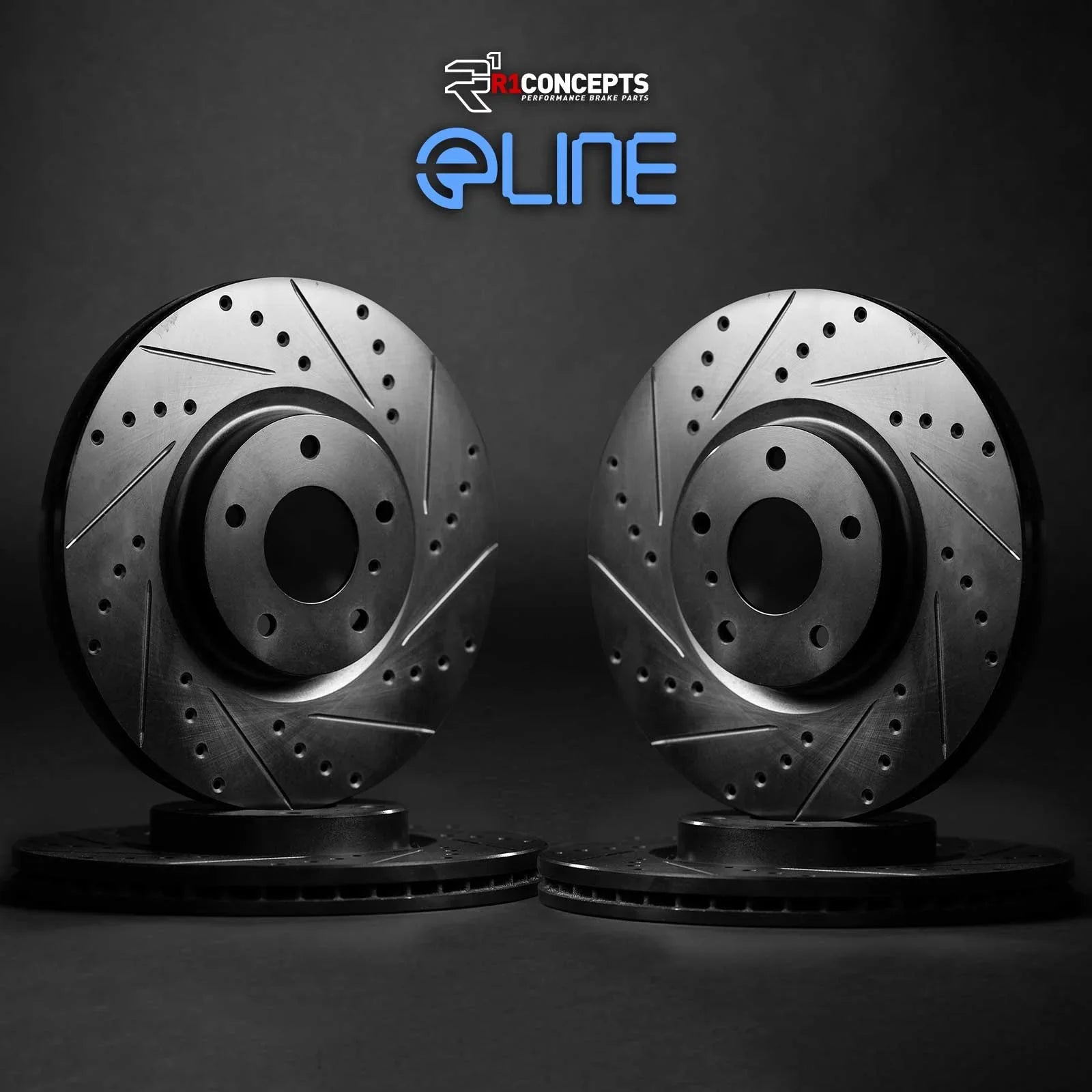 R1 Concepts Whpn2 20005 R1 Concepts Brake Rotor D/S Black Fits select: 2014-2017  F- S, 2018-2020  F-