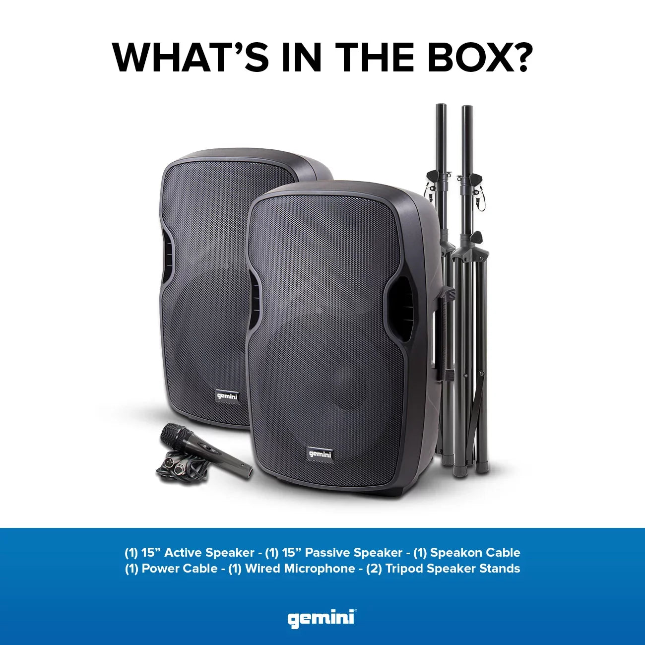 Gemini -SYS15 Complete Dual Speaker  Package