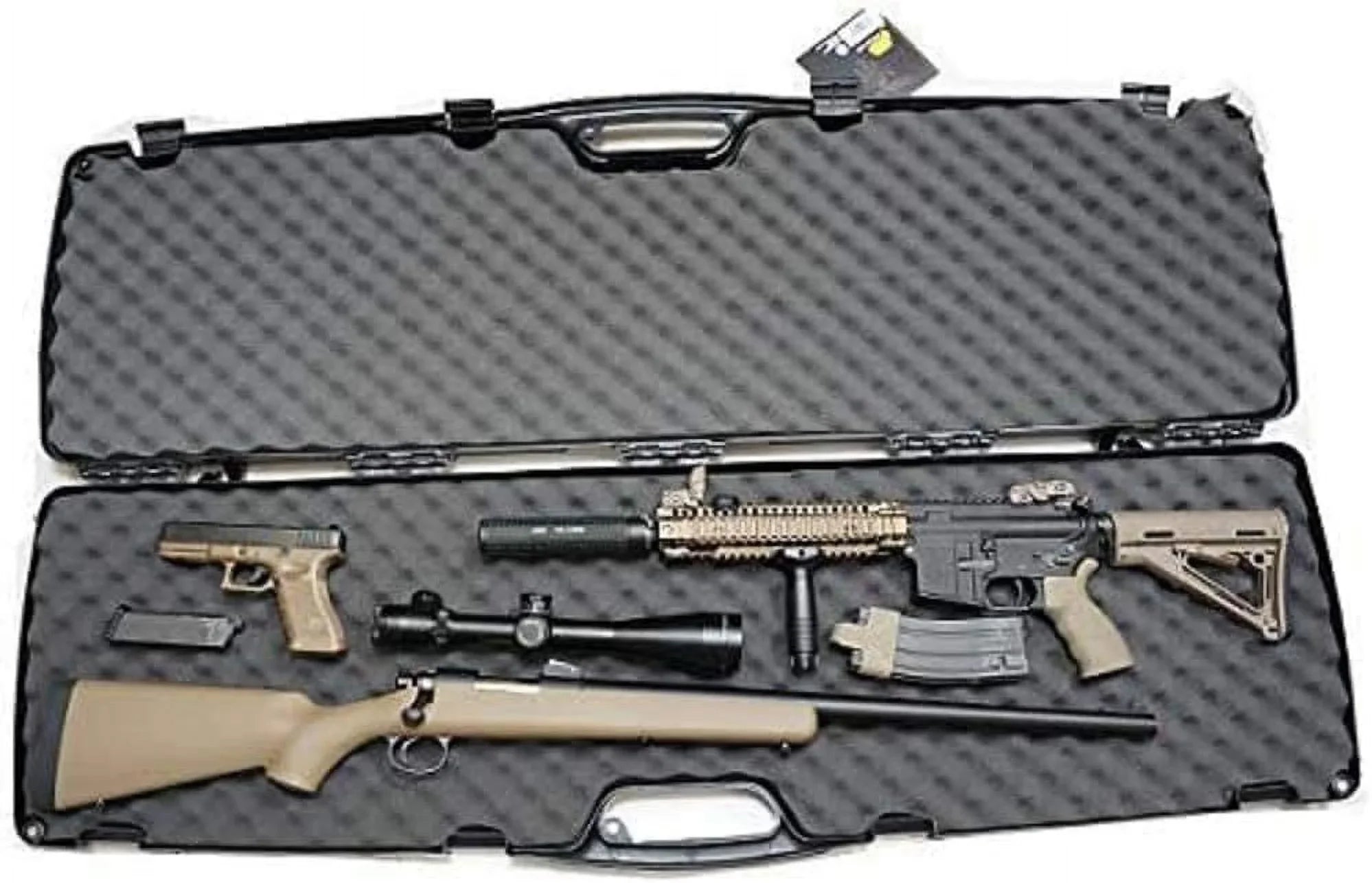 Plano  Double Scoped Rifle/Shotgun Case, Black