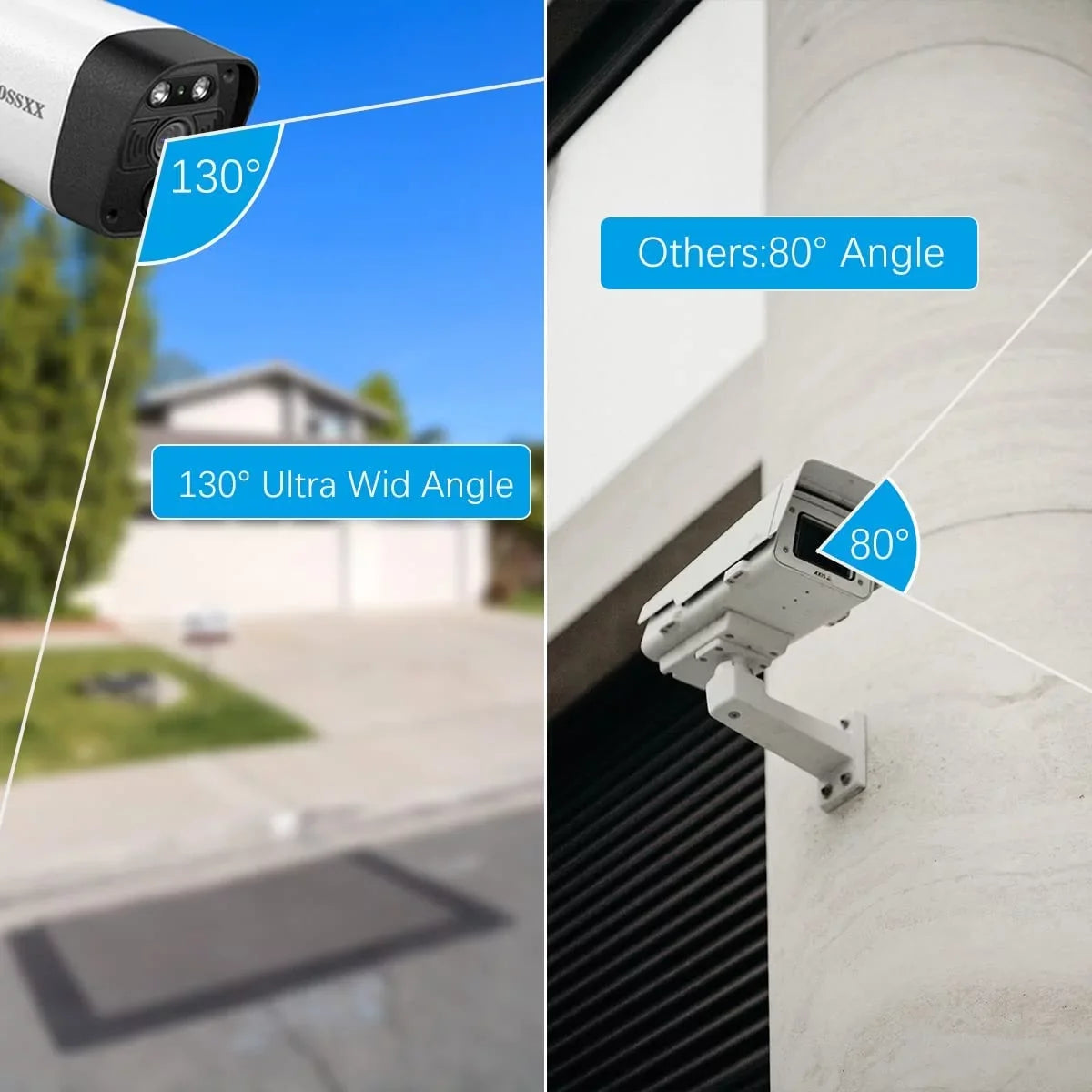 5.5MP Security Camera System,8PcsOutdoor camera, Security Cameras Wireless Wifi ,night vision surveillance cameras, 2-Way Audio
