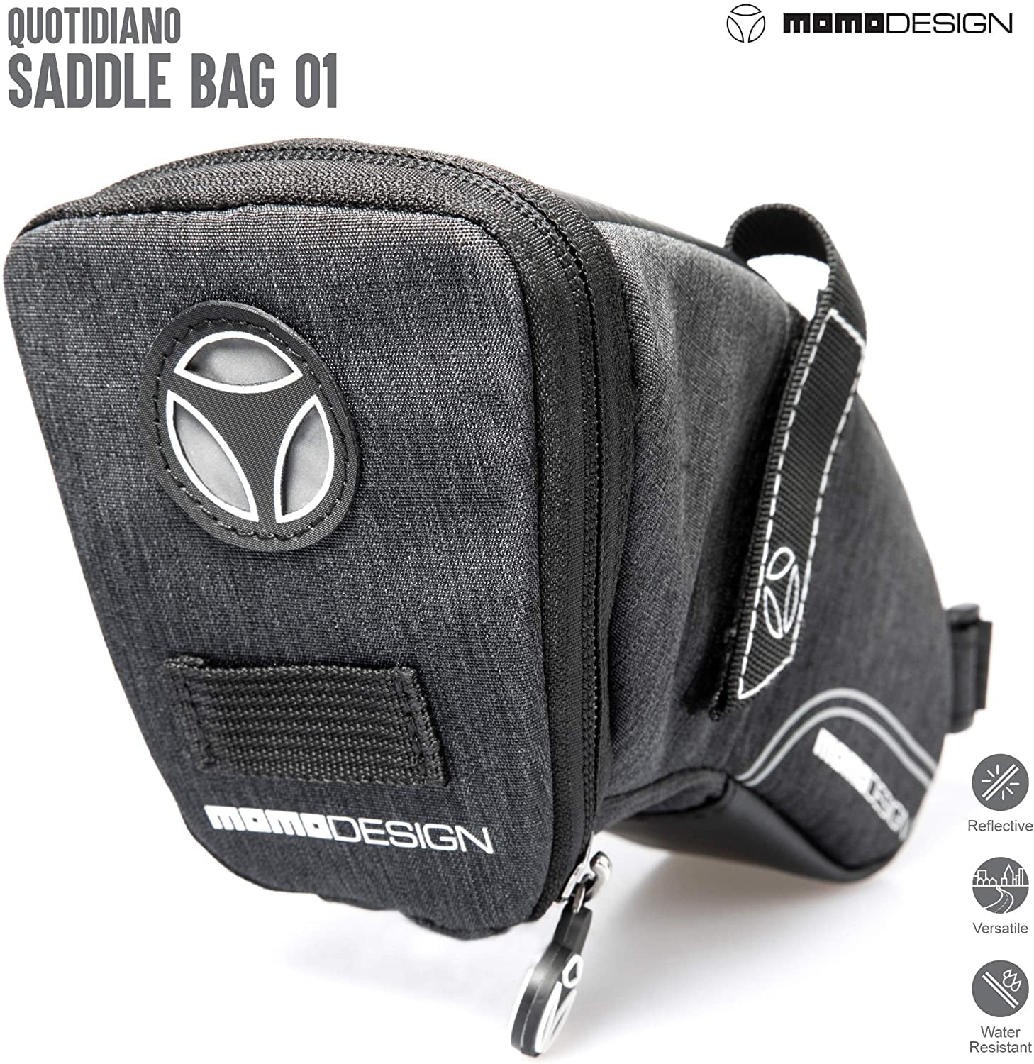Bike  Saddle Bag  Weather Safe  Perfect for Storage  Led Tail Light & Reflective Design  Capacity of 1.2 L