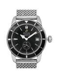 Breitling SuperOcean Heritage 38mm Steel Black Dial Mens Watch A3732024-B869SS