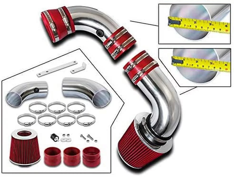 Rtunes Racing Cold Air Intake Kit + Filter Combo  Compatible For 96-05 Chevy S10 / Blazer 4.3L / 96-05  Sonoma/Jimmy 4.3L / 97-00 Isuzu Hombre / 96-01 Oldsmobile Bravada 4.3L