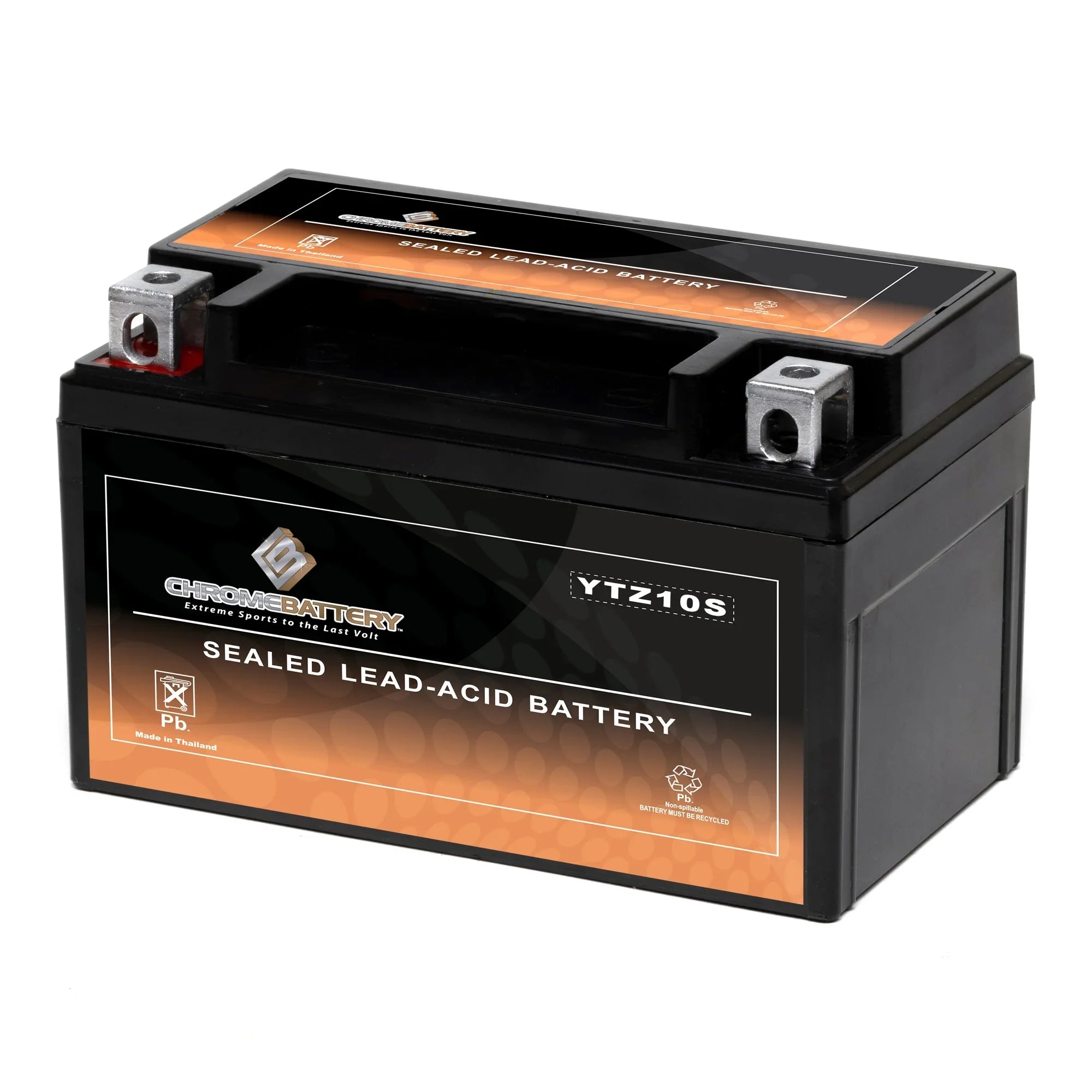 Chrome Battery YTZ10S- (YTZ10S 12 Volt,8.6 Ah, 190 ) Motorcycle Battery for Suzuki Gsx-r1000, Z, Al8 1000 Cc Years (2017 - 2018)