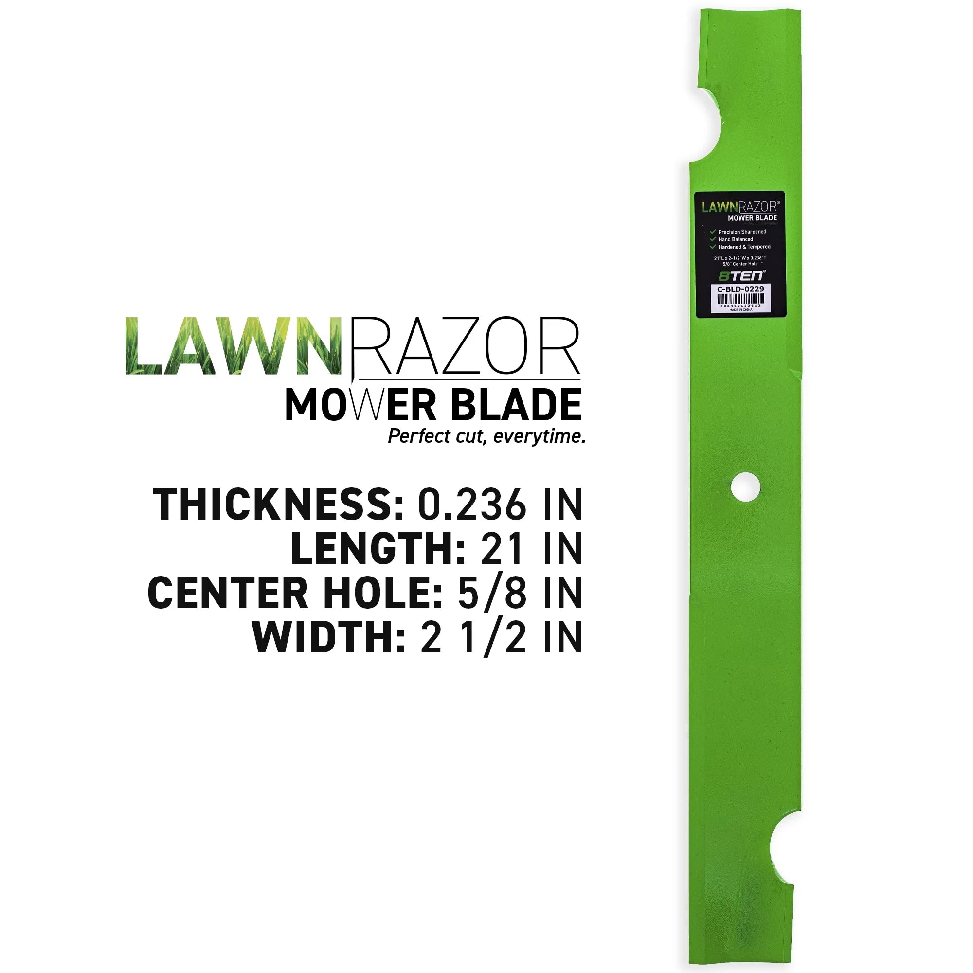 LawnRAZOR Blade for Scag Turf Tiger Bad Boy 038-6080-00 482879 High Lift 3 Pack 810-CBL2441D