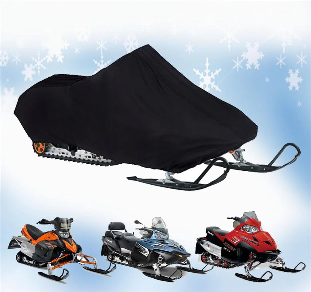 200 Denier Storage Snowmobile Cover Compatible for the 2007-2009 Arctic Cat Model M1000   153 Snowmachine Sled. All Black.