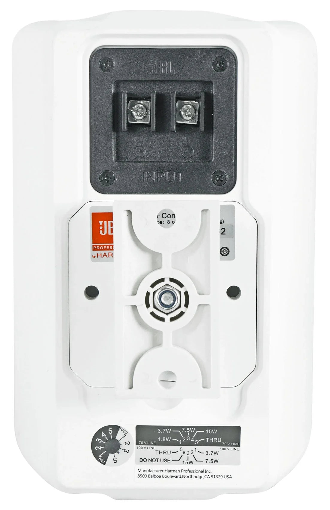 (2)  Control 23-1 White 3" Indoor/Outdoor 70v Commercial Wall Speakers + Amp