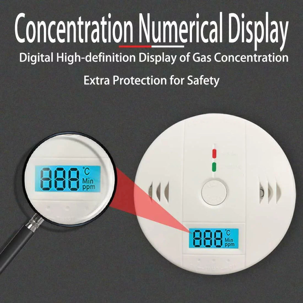Carbon Monoxide Detector, Carbon Monoxide Alarm for House and Bedroom Battery Powered