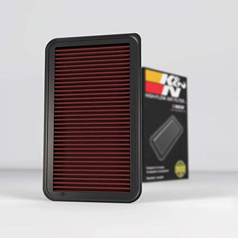 K&N 33-2260 Engine Air Filter: High Performance, Premium, Washable, Replacement: 2001 - 2014 Toyota/Lexus (Kluger, Highlander, Camry Hybrid, Sienna, Alphard, Solara, Wisdom,  300,  300)