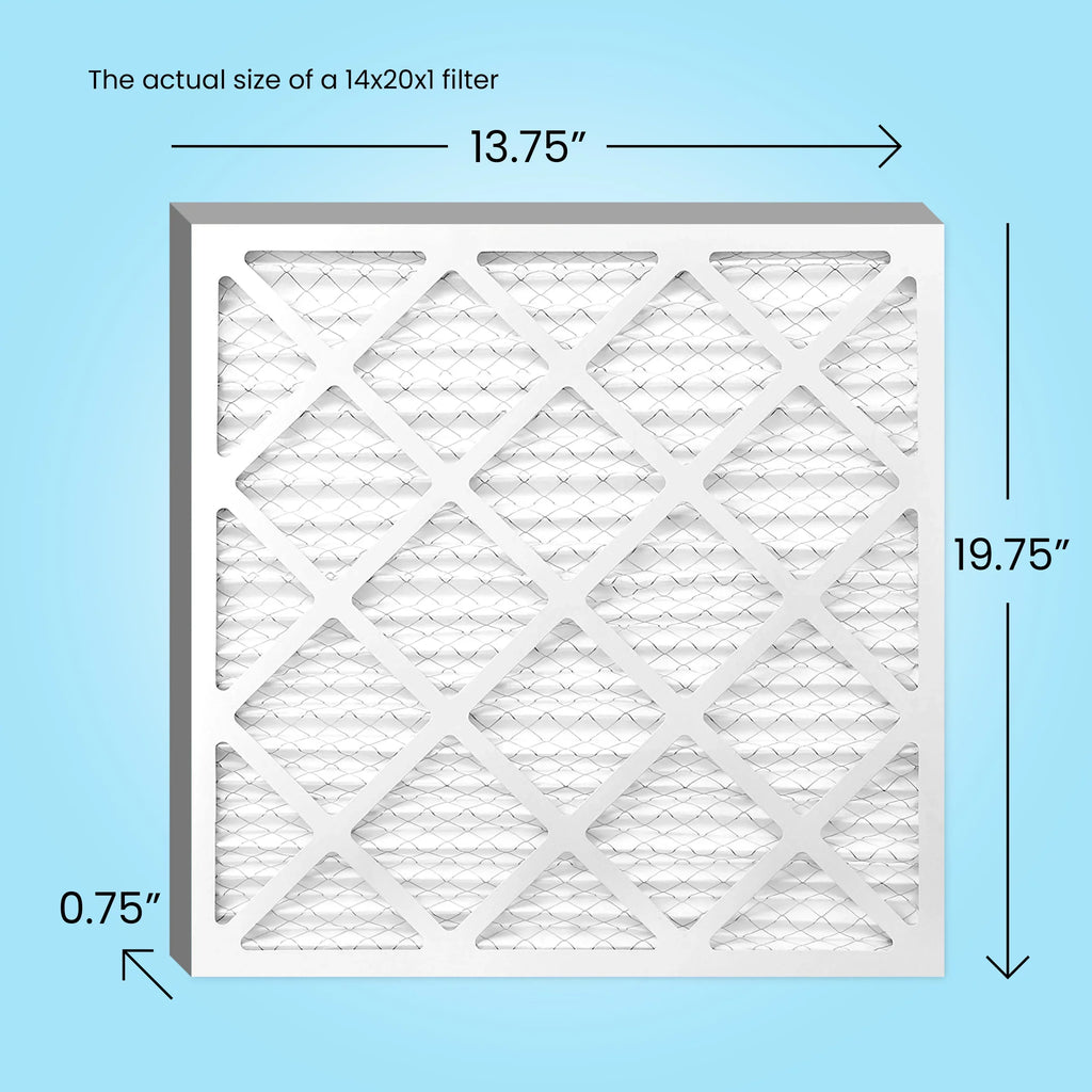 Mint Air, 14x20x1 Air Filter  8, Pleated   Furnace Filters (6 Pack)