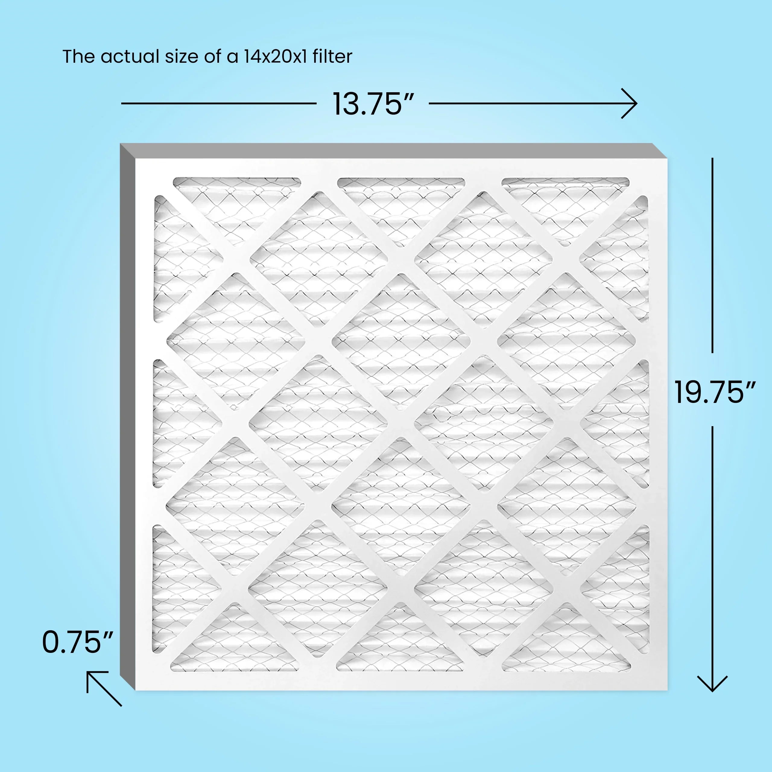 Mint Air, 14x20x1 Air Filter  8, Pleated   Furnace Filters (6 Pack)