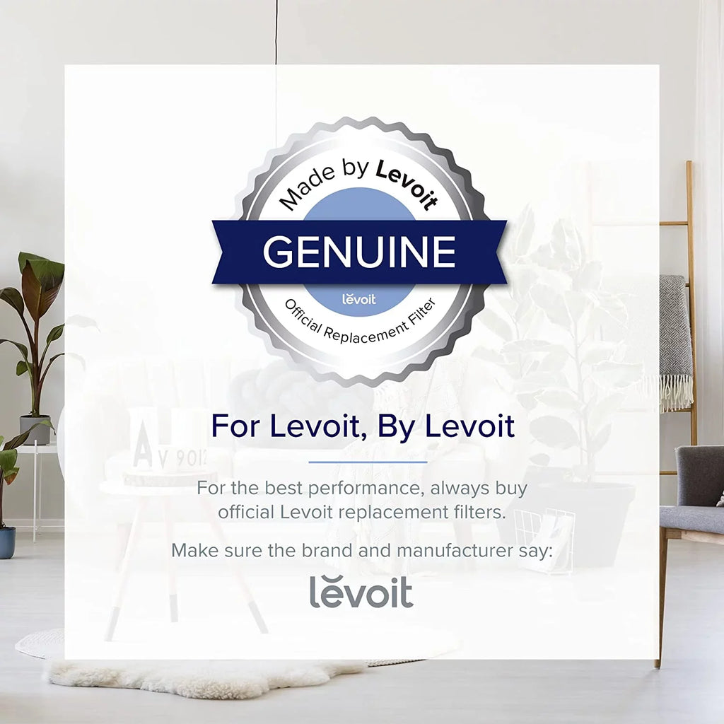 Levoit Air Purifier Replacement Filter Vista 200-, Genuine, 2 Pack