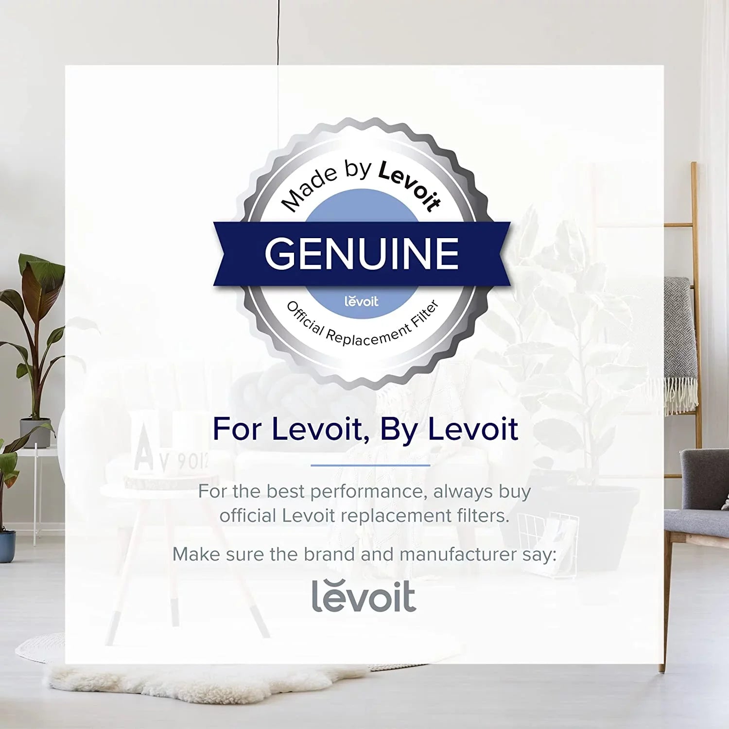 Levoit Air Purifier Replacement Filter Vista 200-, Genuine, 2 Pack