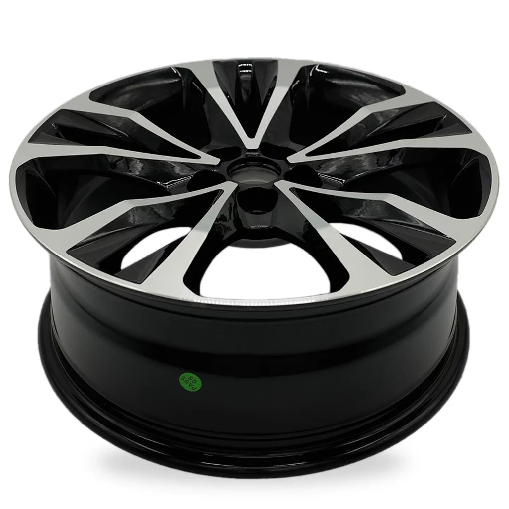 Velospinner 17" x 7" Automotive Rims Brand New Machined Black Wheels for Toyota Corolla 2017, 2018, 2019  Quality Replacement 75208, Set of 4