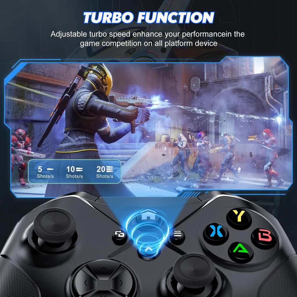Wireless Xbox Controller for Xbox One X-S/ Xbox Series X-S/ , Support Turbo and Macro Function, with Six-Axis Sensor and Dual Vibration