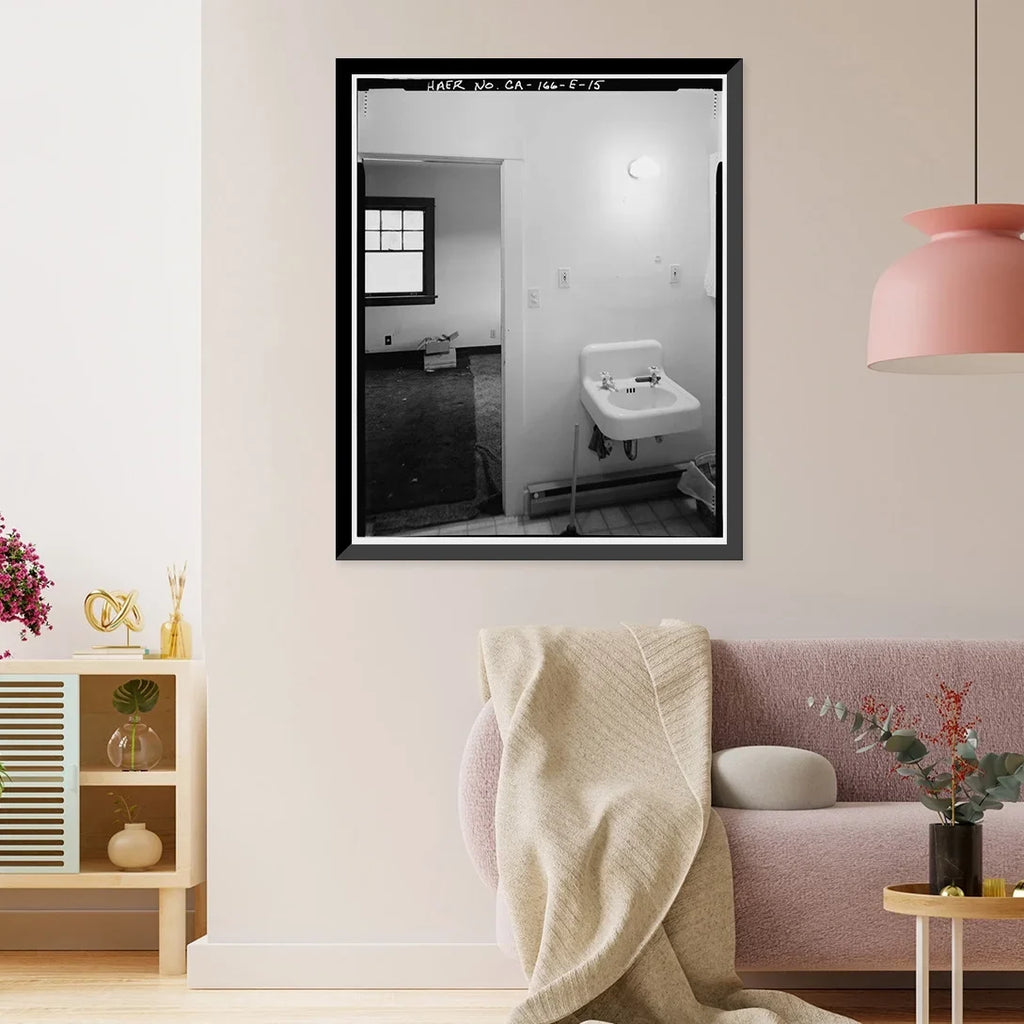 Historic Framed Print, Rush Creek Hydroelectric System, Clubhouse Cottage, Rush Creek, June Lake vicinity, Mono County,  - 15, 17-7/8" x 21-7/8"