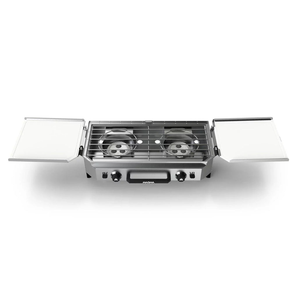 Magma Crossover Double Burner Camping Stove With Grill Top & Griddle Top