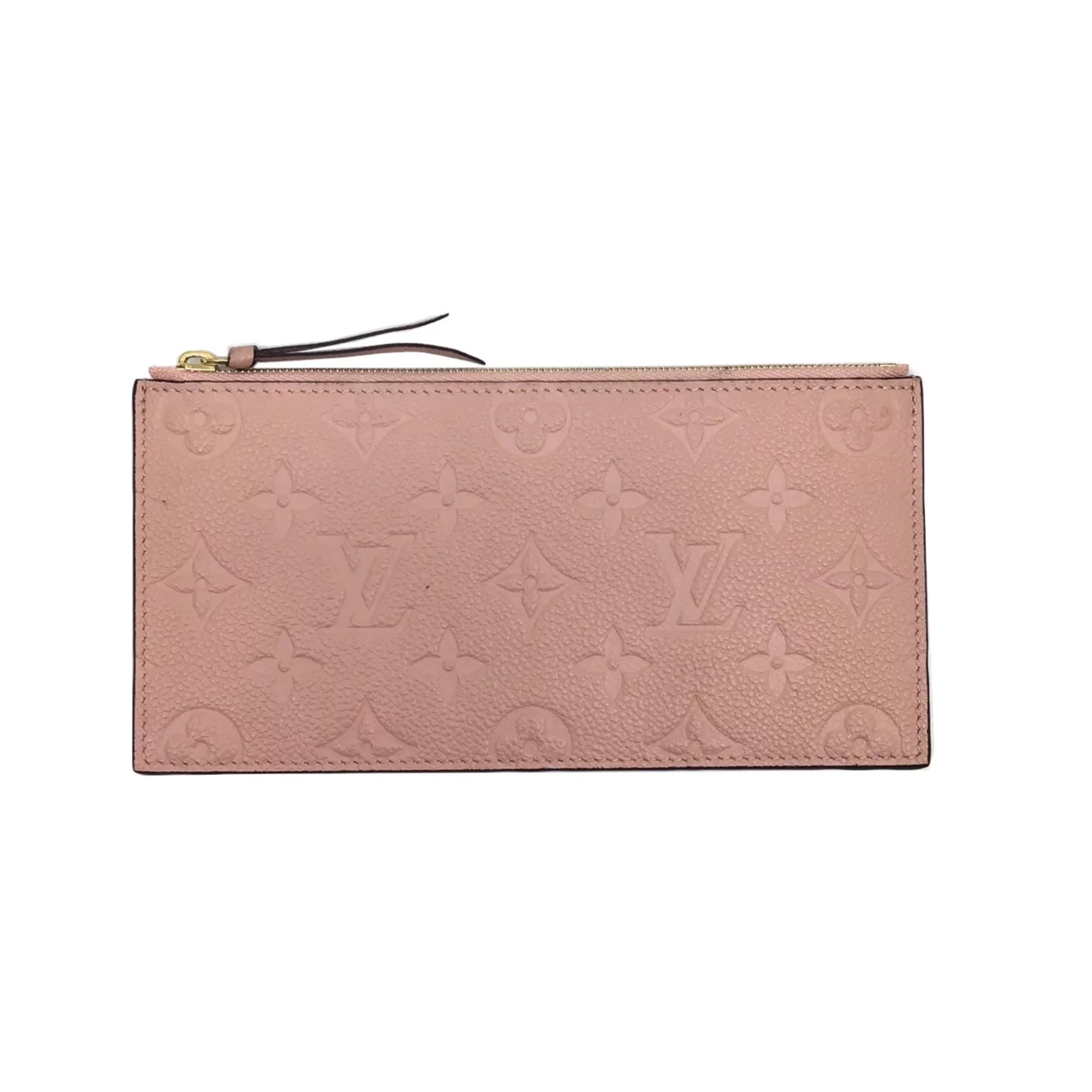 Pre-Owned   Louis Vuitton Monogram Implant Pochette Felicie M67856 Chain Wallet Bag Pink G Hardware Gold Rose Ballerine Women's (Fair)