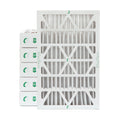 6 Pack of 16x25x4  13 Pleated 4" Inch Air Filters by Glasfloss. Actual Size: 15-1/2 x 24-1/2 x 3-3/4