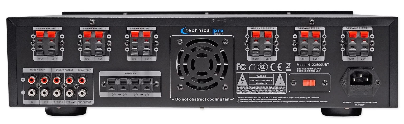 6000w 6-Zone, Home Theater Bluetooth Receiver+12) Black 6.5" Ceiling Speakers+