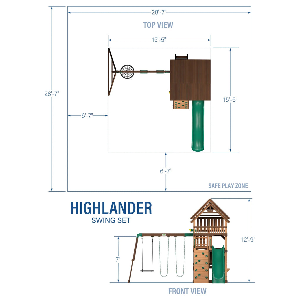 Backyard Discovery Highlander Swing Set