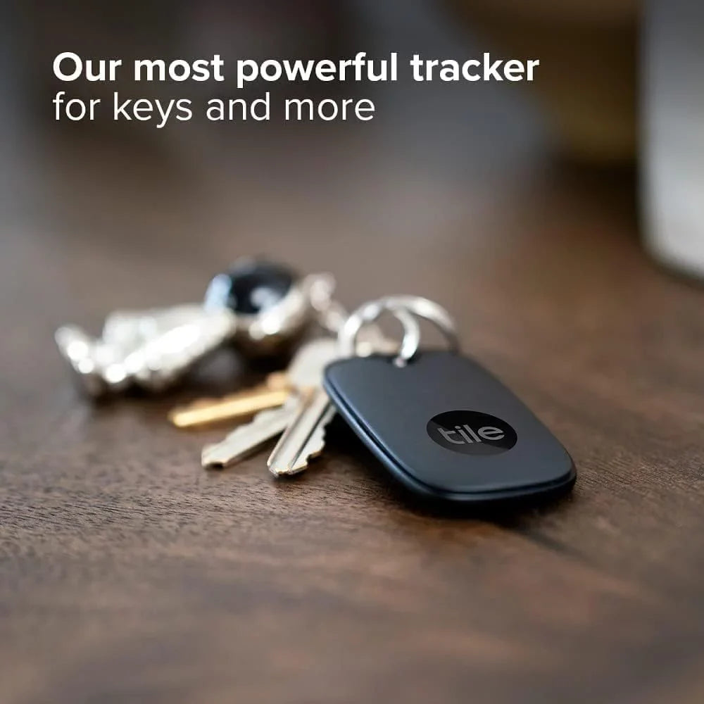 Tile Pro 2022 1-Pack. Powerful Bluetooth Tracker, Keys Finder and Item Locator for Keys, Bags, and More; Up to 400 ft Range. Water-Resistant. Phone Finder. iOS and Android Compatible. Non-Retail