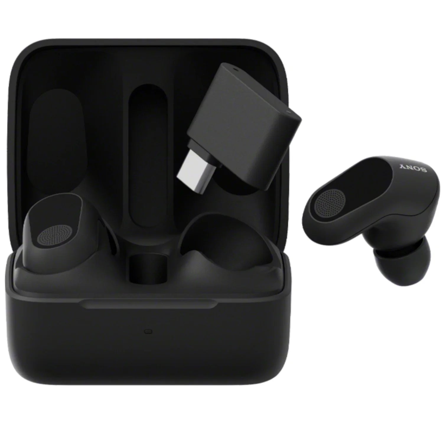 Open Box Sony  Buds Truly Wireless Noise Cancelling Gaming Earbuds, 12 Hours Battery, for , PS5, 360 Spatial Sound, 30ms Low Latency, -C Dongle and  Audio (LC3), -G700N Black