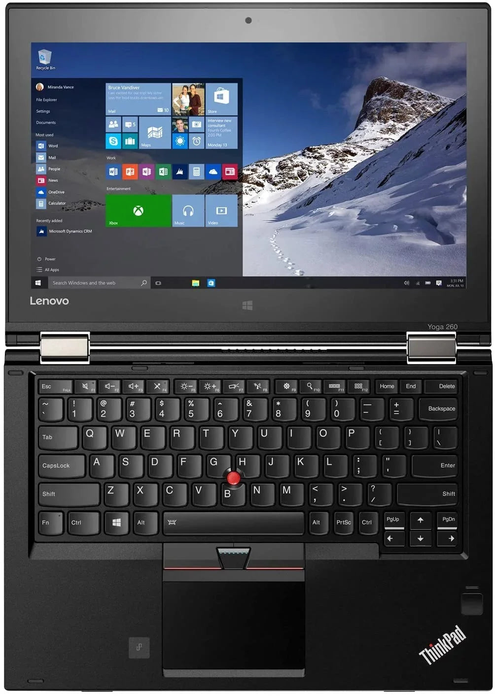 Pre-Owned Lenovo Thinkpad Yoga 260 12.5" Laptop Core i5 2.30GHz 8GB 256GB  W10P Touch(Refurbished - Good)