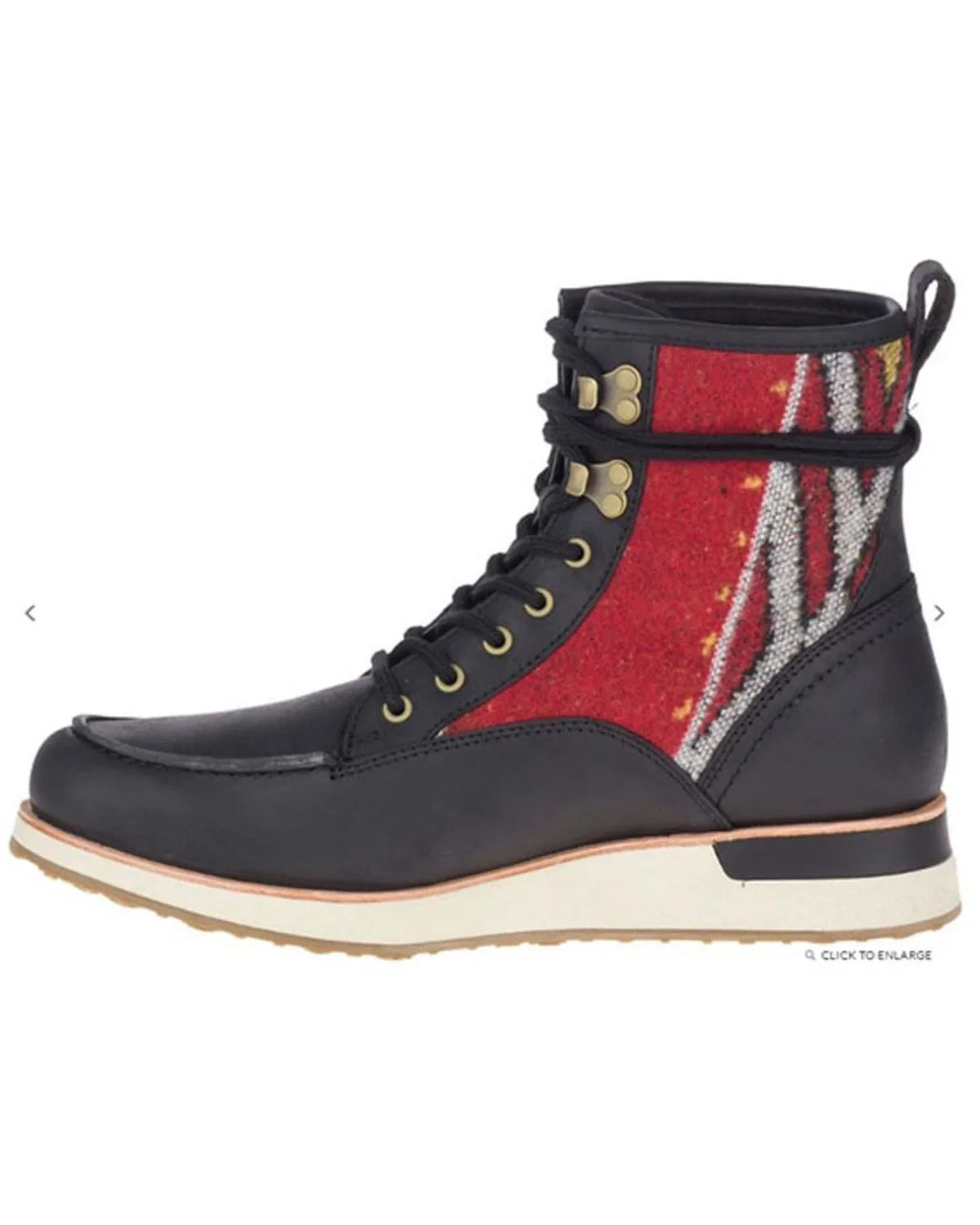 Merrell Women's Roam Lace-Up Boot Moc Toe Black 6.5 M