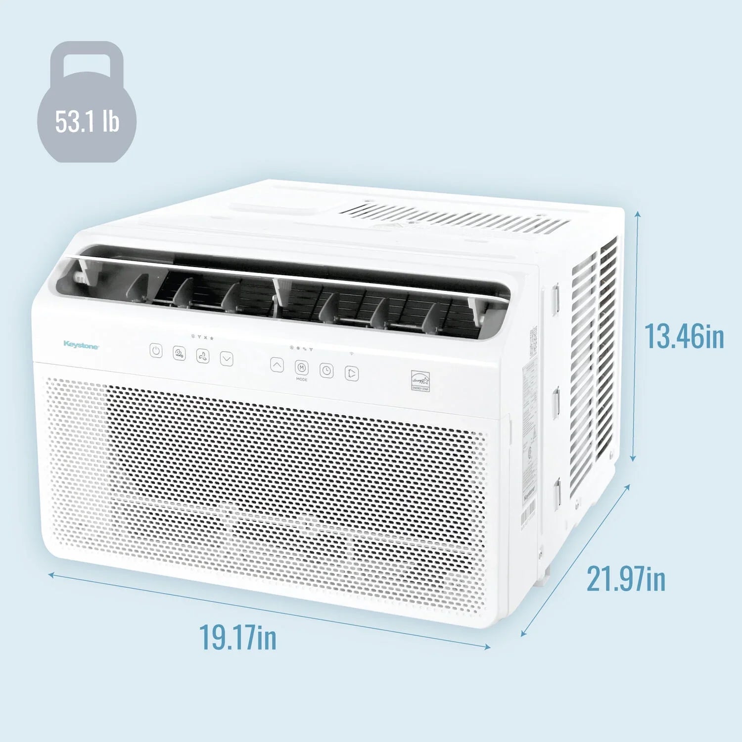 Keystone 8,000  Window Mounted Inverter Air Conditioner with Remote Control
