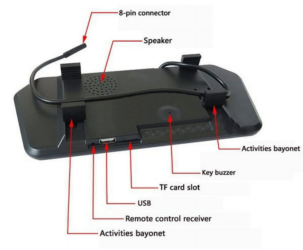 7 Inch   Display 800*480 Parking System Rear View Camera MP5 // Car Mirror Monitor Transimitter Night Vision 12-24V