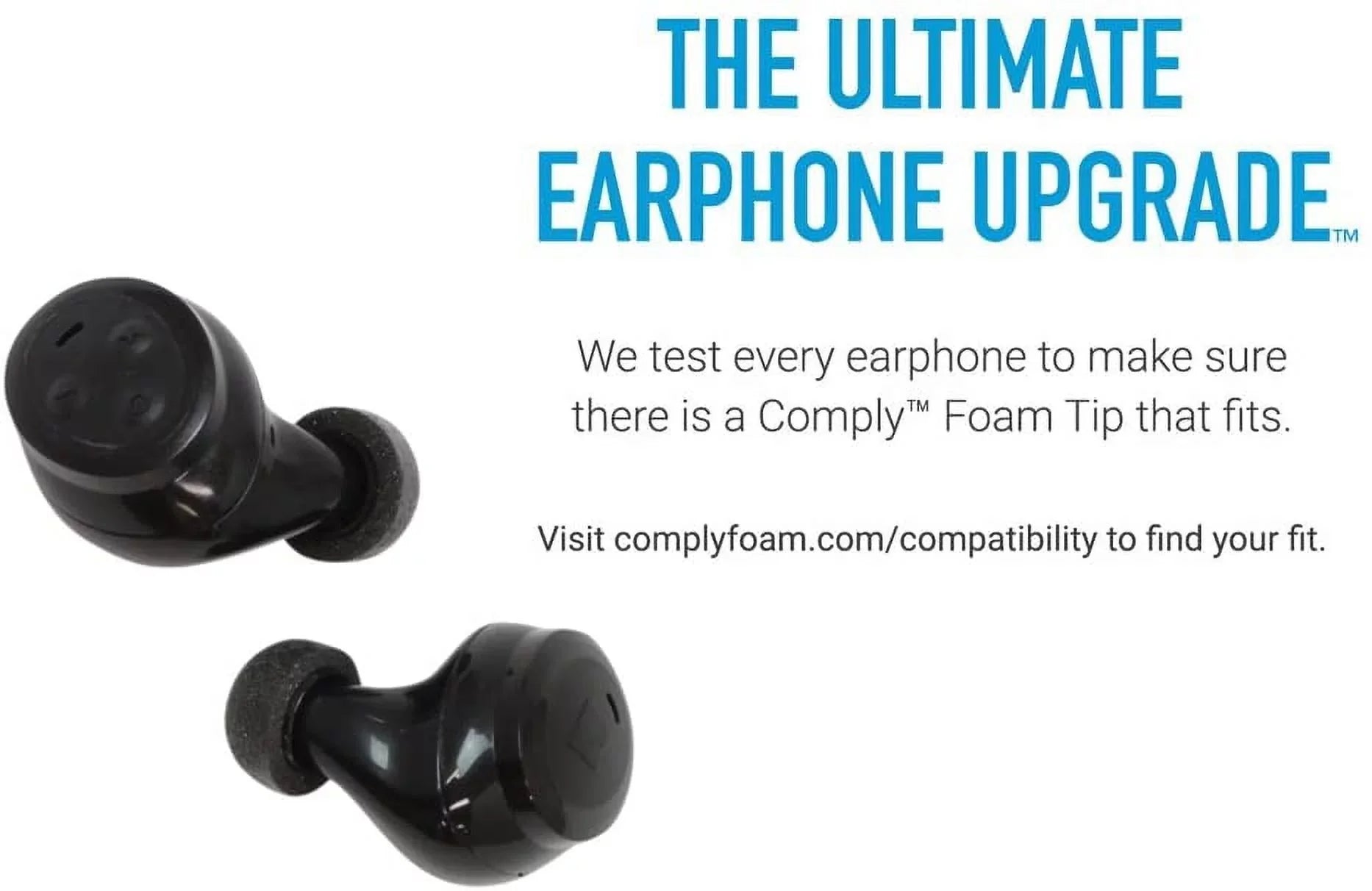 '-400-C TrueGrip Pro Earbud Tips for , Bowers & Wilkins PI7, PI5, Technics -AZ70, Tune 125TWS, and More