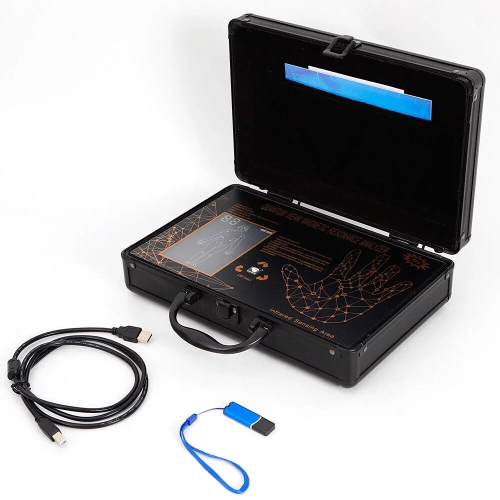 TOOL1SHOoo 6TH 4.7.0 Hand Touch Quantum Magnetic Resonance Body Analyzer  Body Health Analyzer Black